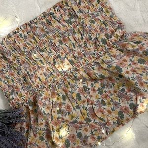 American Eagle Floral Tube Top